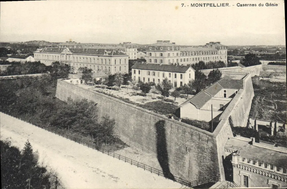 Montpellier - Casernes do Génio — Editor não identificado, n° de série 7 - Frente