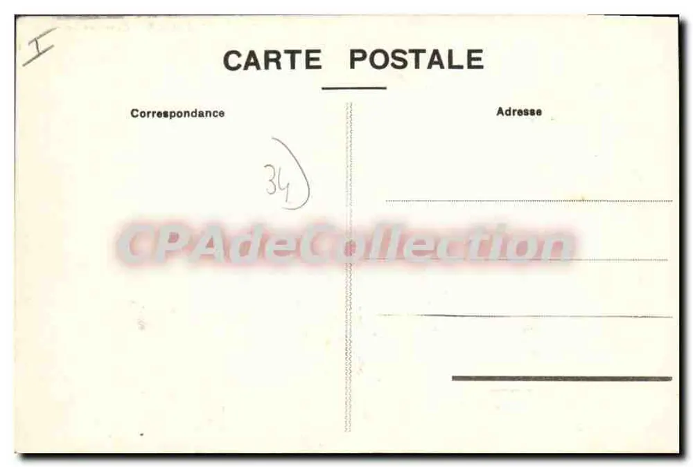 Montpellier - Casernes do Génio — Editor não identificado, n° de série 7 - Verso