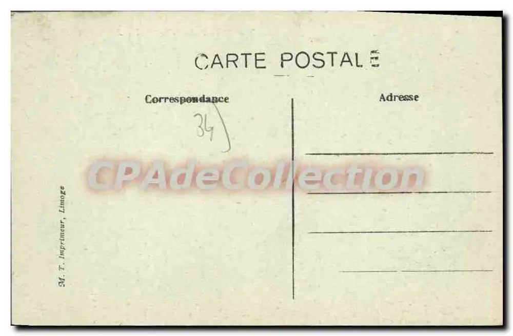 Montpellier — As Três Graças — CPAdeCollection - Verso