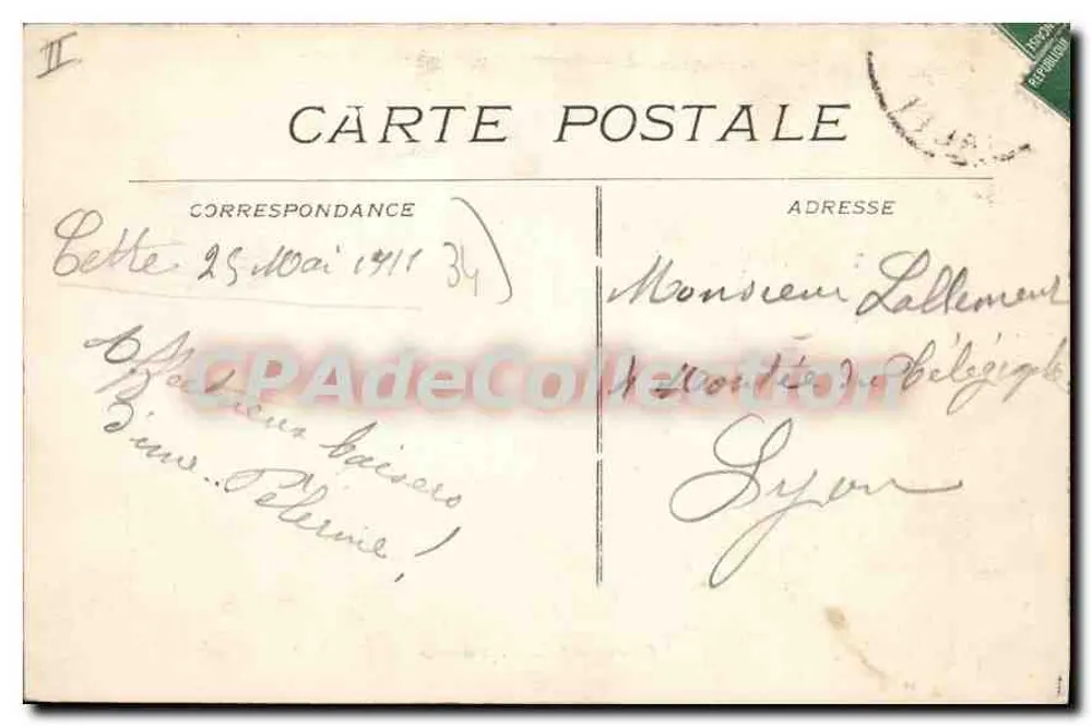 CETTE - Station Balnéaire - Le Port et la Jetée — Édition A Reprod. interoite, n°139 - Verso