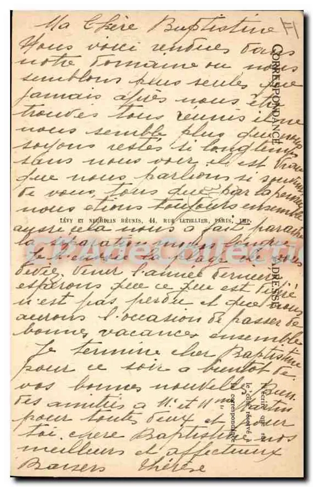 Sète — Strand van de Corniche tijdens het bad — LL, n° 156 - Achterkant