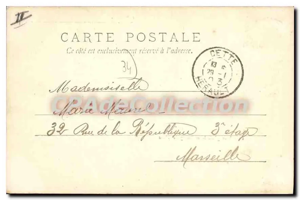 Vista generale e Lago di Thau — Questa, 29 Gennaio 1903 — N.P. edit. - Verso