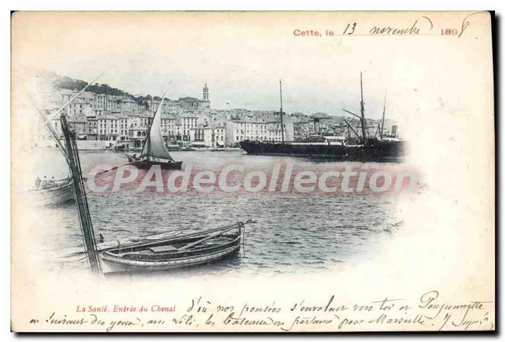 La Santé. Entrada do Chenal — vista do porto de Cattolica (ou Cattolica) — Cattolica, n° 34 - Frente