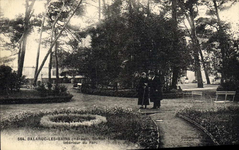 Balaruc-les-Bains (Hérault) — Innenbereich des Parks — Edition Irène - Vorderseite