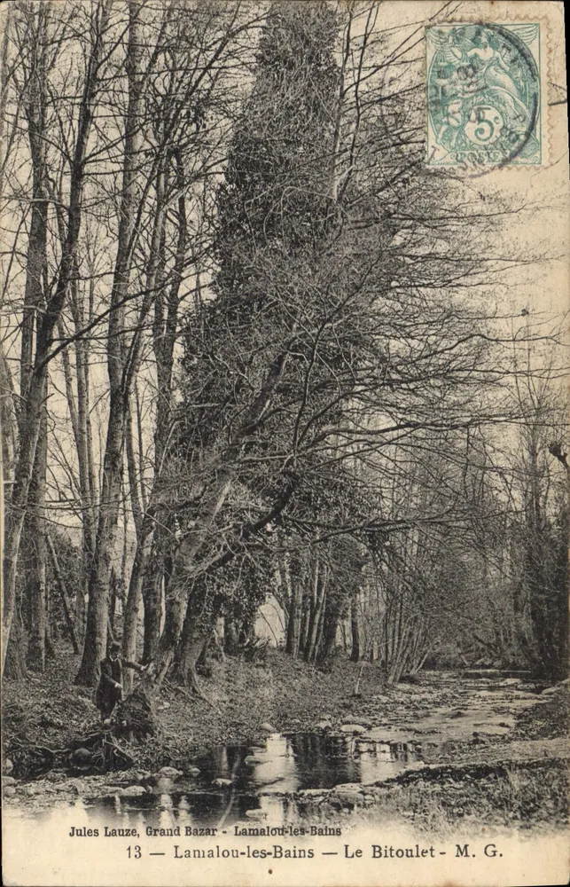 Lamalou-les-Bains — Le Bitoulet — Jules Lauze, Grand Bazar — M.G. n°13 - Frente