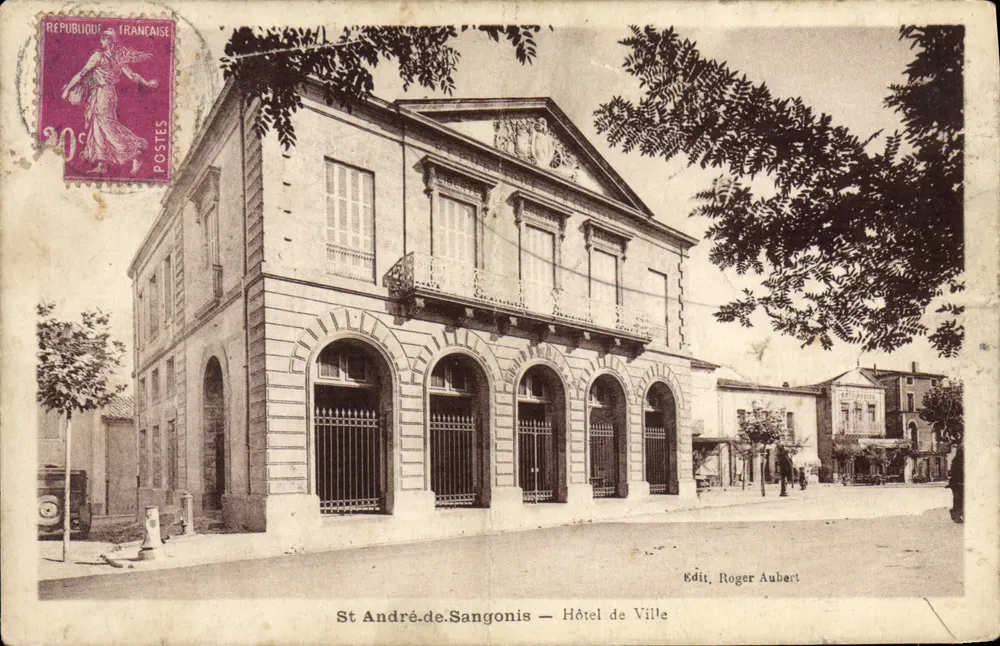 St André-de-Sangonis — Hotel de Ville — Edit. Roger Aubert - Frente