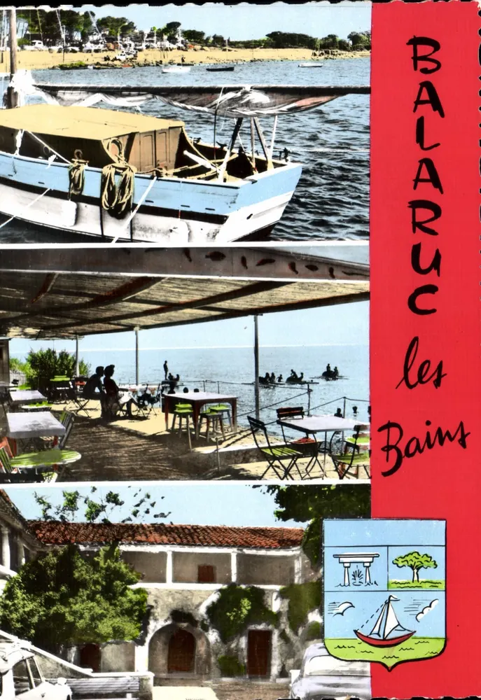 Balaruc-les-Bains — Ansicht des Campingplatzes und des Hafens — Verlag APA - POUX - Vorderseite