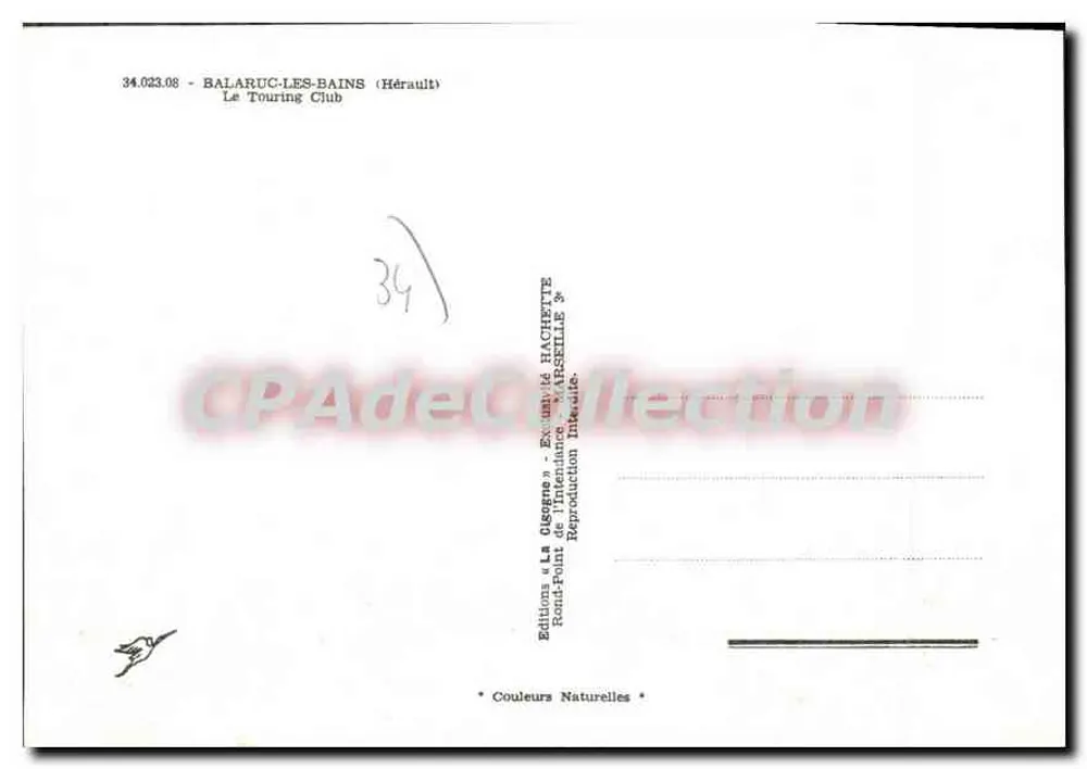Balaruc-les-Bains — Camping costero — Ediciones La Ouegène & La Ouegène en Balaruc-les-Bains - Reverso