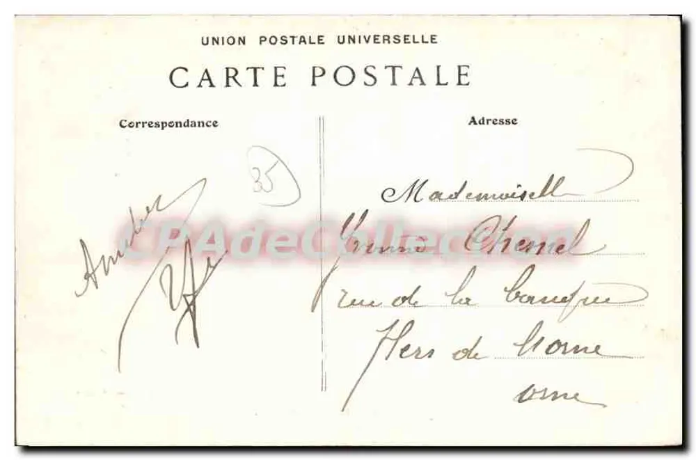 Cancale — La Caravane — G.F. — Sammlung Crolard - Rückseite