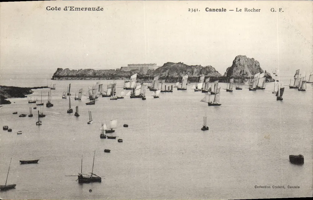 Cancale — Le Rocher — G.F. — Zbiór Crofard - Awers