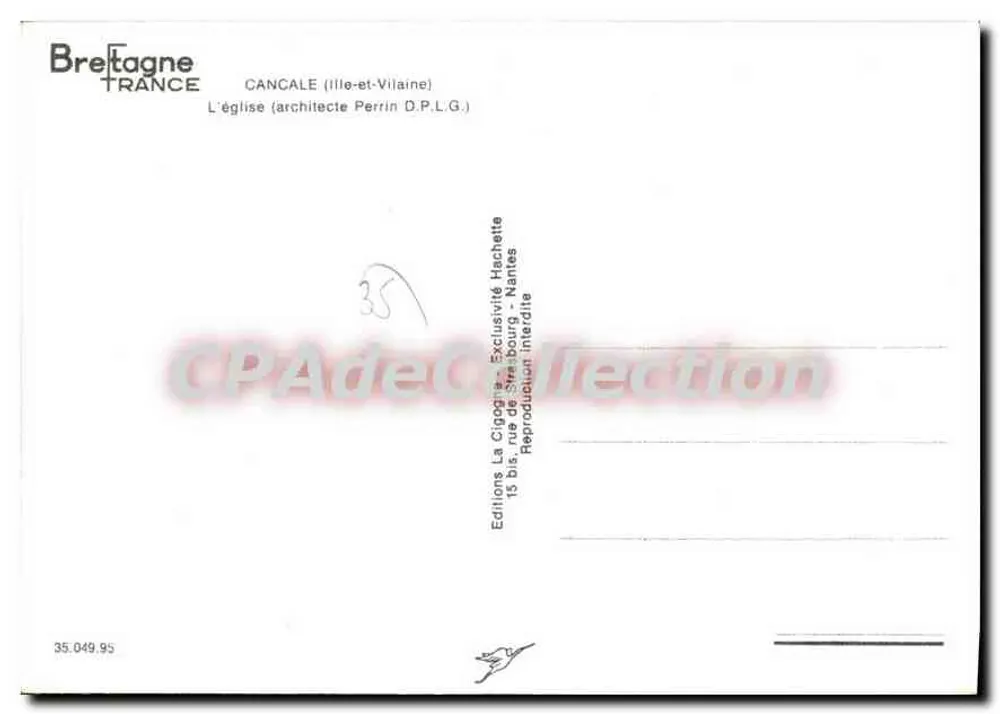 Cancal — Kirche — Editions La Cigogne - Rückseite