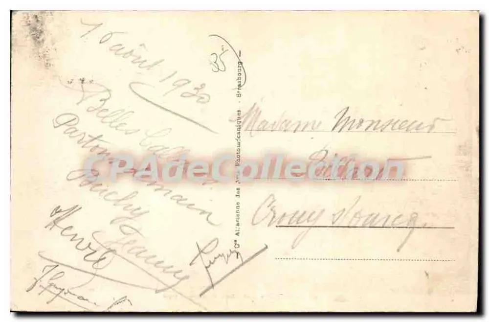 Dinard — Os Casinos e a Praia — editor Almanach des Nouveaux-Conquêtes - Verso