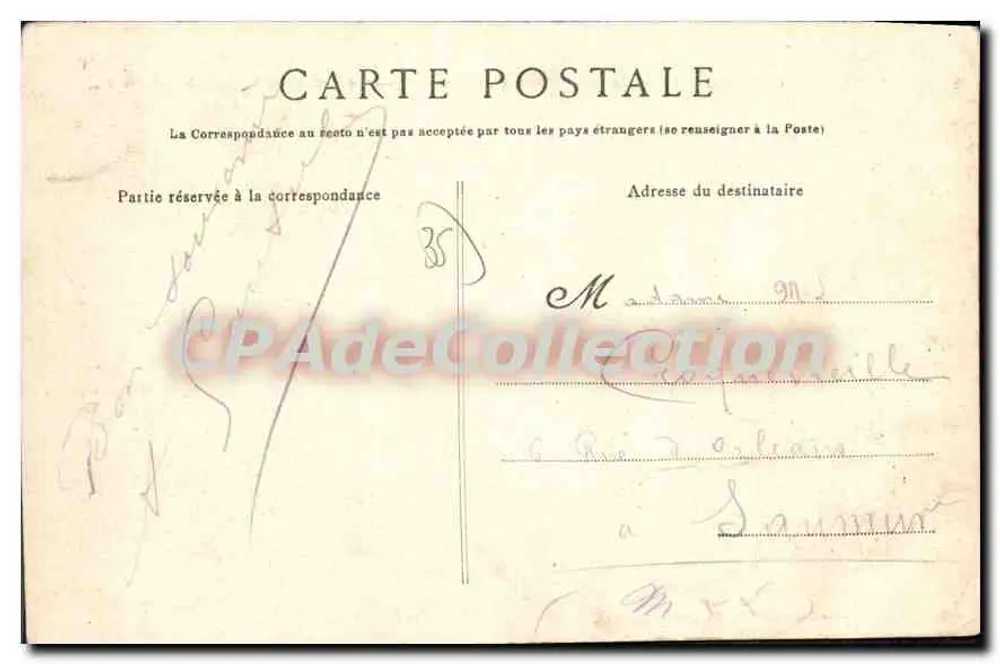 Paramé — O Cruzeiro de Rochebonne — Coleção Germain filho mais velho, Saint-Malo - Verso