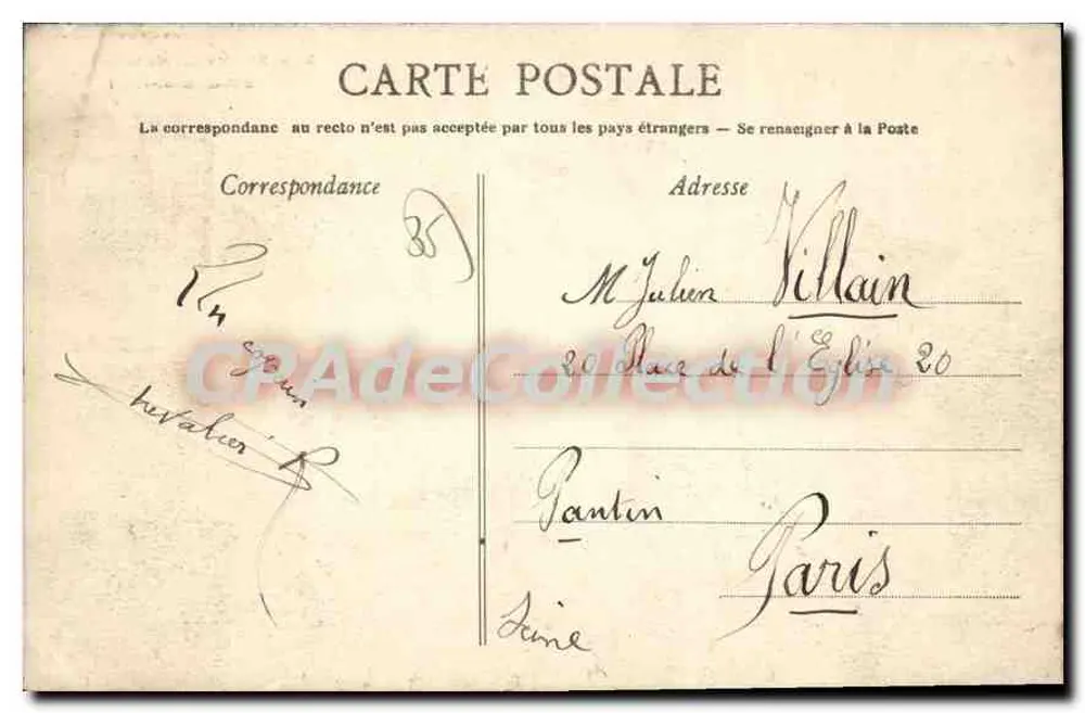 Rennes — Alte Häuser von Pont-Saint-Martin — A.G. 39 - Rückseite