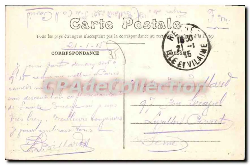 Rennes — Allgemeiner Blick — Mary-Roussellère Verlag, Rennes - Rückseite
