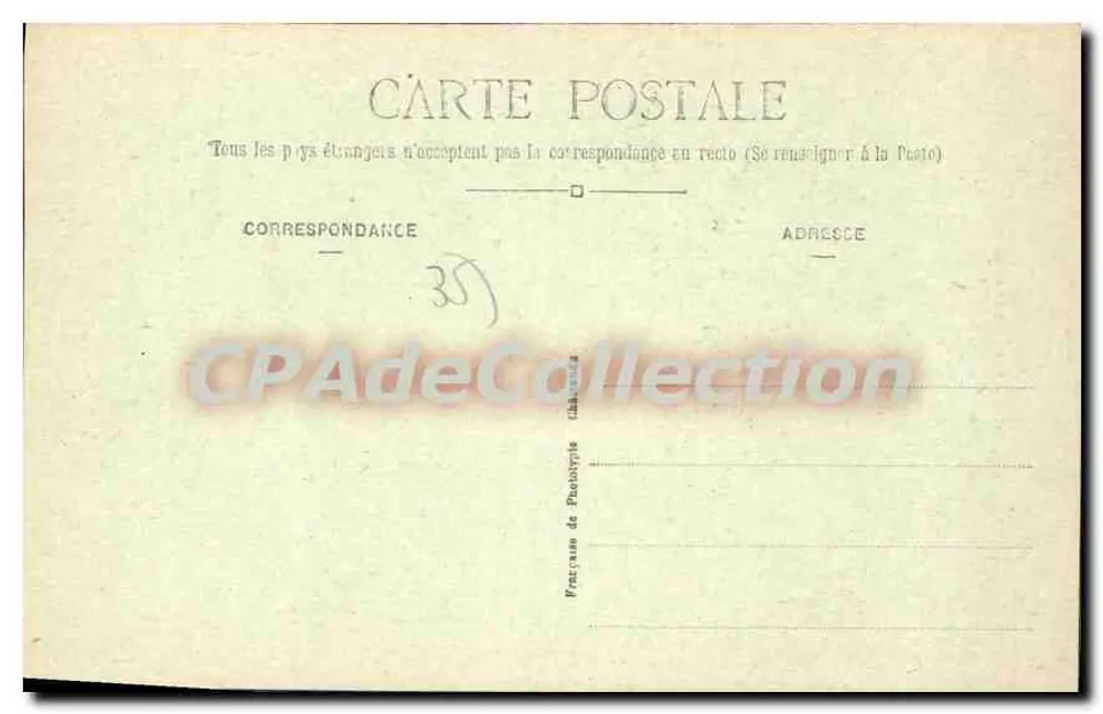 Sackgasse und Portal der Carmeliten — Rennes — S. Mary-Roussioirédit, n°1201 - Rückseite