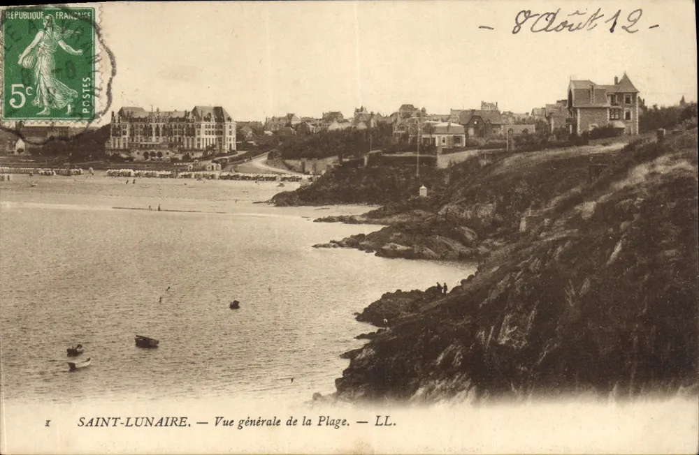 Saint-Lunaire — Vista geral da Praia — LL. - Frente