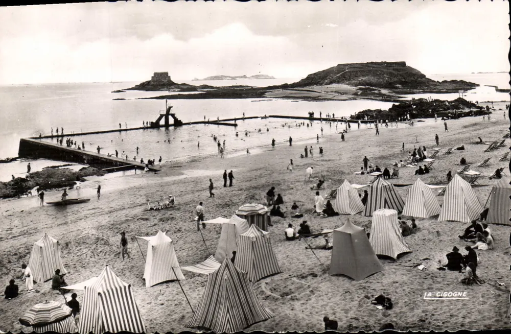 Strand Bon Secours — Saint-Malo (Ille-et-Vilaine) — Edition André Leconte - Vorderseite