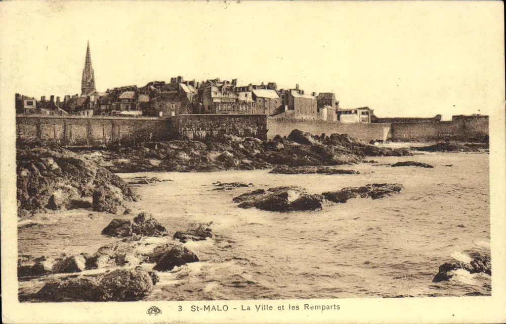 St-Malo - Die Stadt und die Mauern — unbekannter Verleger, Nr. 3 - Vorderseite