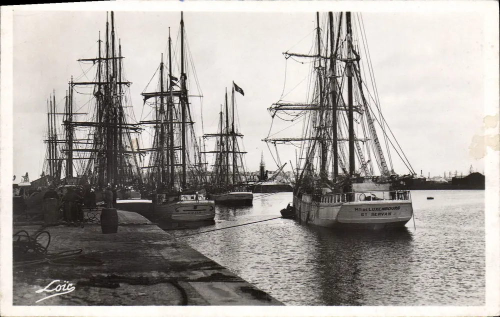 Hafen von Saint-Servan — Segelboote — Verlag Loïc - Vorderseite