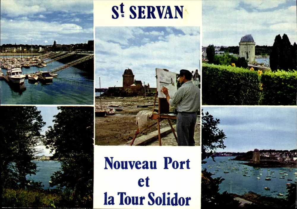 Saint-Servan — Neuer Hafen und Turm Solidor — Edition La Cigogne, Hachette Carquefou - Vorderseite
