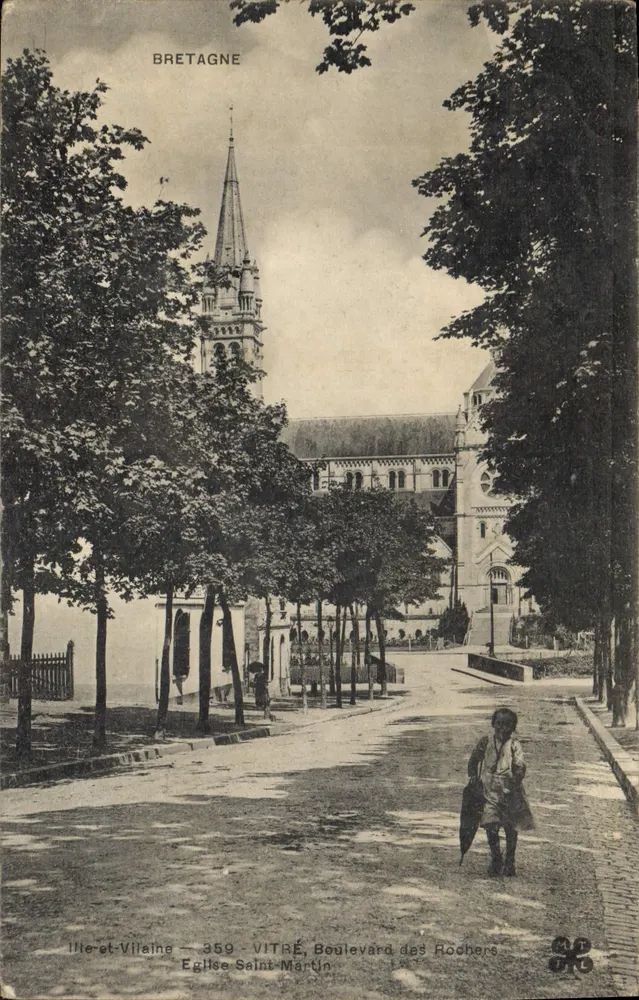 Vitré - Boulevard des Rochers — Igreja de São Martinho — editor MT 359 - Frente