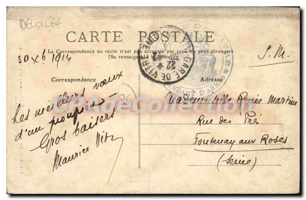 Vitré - Boulevard des Rochers — Igreja de São Martinho — editor MT 359 - Verso