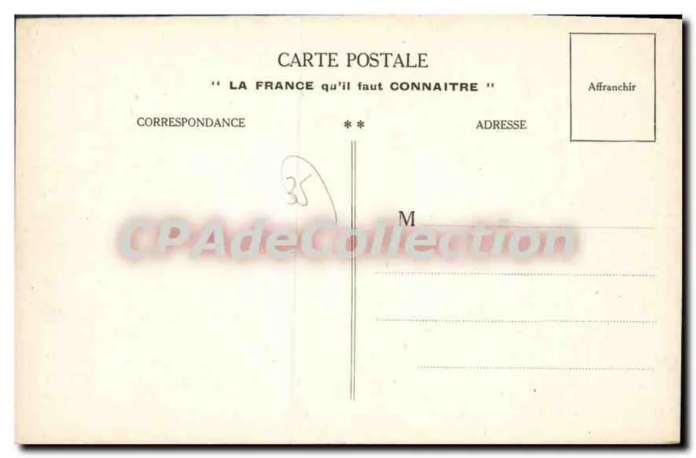 렌느, 몽포르트-sur-메, 세인트-마로, 부에르, 레돈 — 일레-우 Vilaine 부문 — 출판사 'La France qu'il faut connaître' - 뒷면