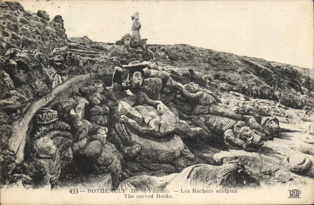 Rothenluf (Ille-et-Vilaine) — De gesneden Rochers — JND Fot. - Voorkant