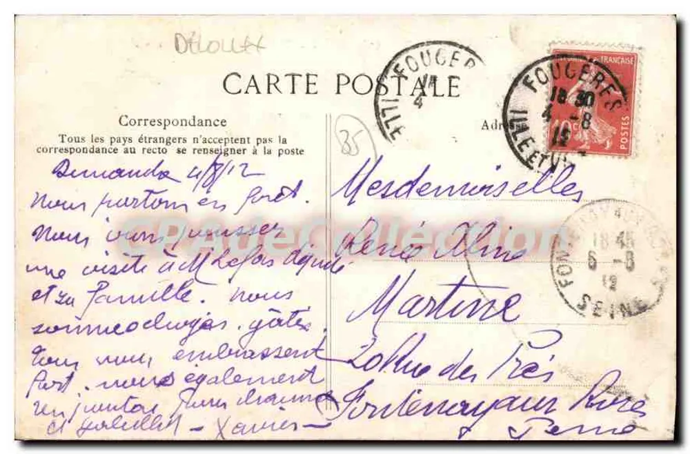 Fougères — In der Forst — Der Große Rundplatz — Verlag: 605 - Rückseite