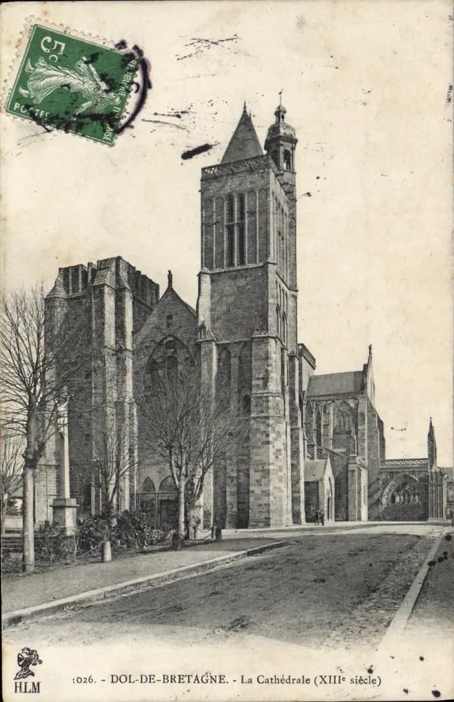 Dol-de-Bretagne — La Cathédrale (XIIIe siècle) — HLM, n° 026 - Recto