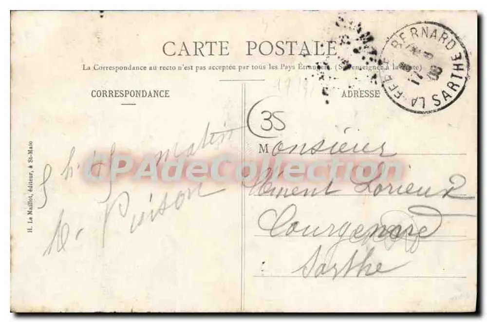 Dol-de-Bretagne — La Cathédrale (XIIIe siècle) — HLM, n° 026 - Verso