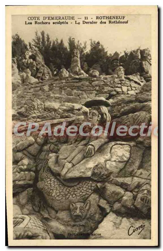 Côte d'Émeraude — Die geschnitzten Felsen — Der Letzte der Rothénéuf — H. Brillion - Vorderseite