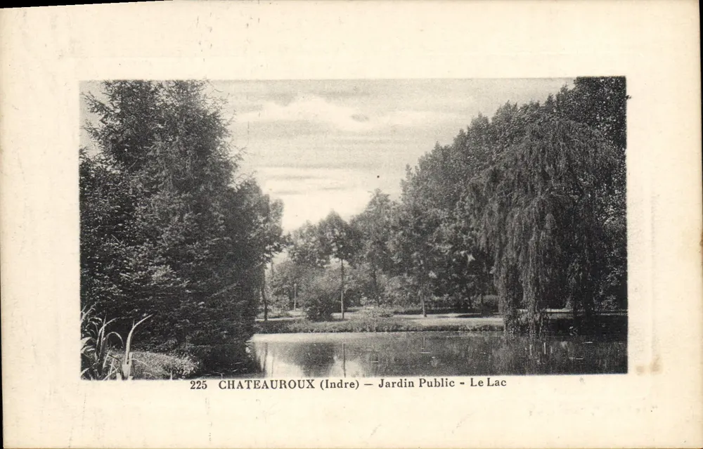 Châteauroux (Indre) — Jardim Público — O Lago — n° 225 - Frente