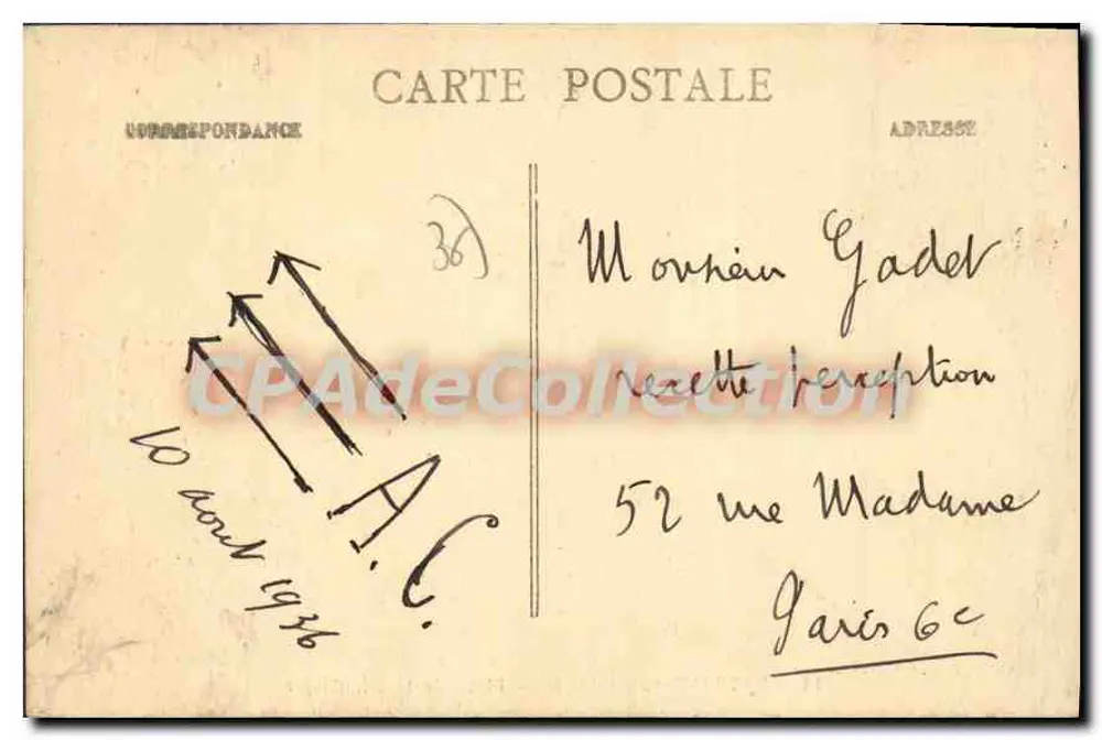 Châteauroux (Indre) — Praça da República — Coleção G.G. n°13 - Verso