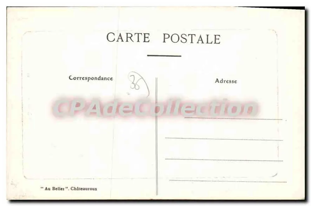 Châteauroux (Indre) — Praça Gambetta — CPAdeCollection n°202 - Verso