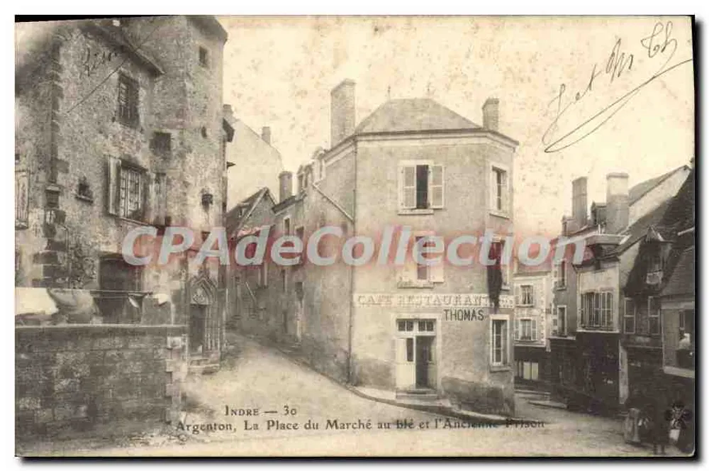 Argenton — Ansicht der Getreidesquare und des Alten Gefängnisses — INDRE — 30 - Vorderseite