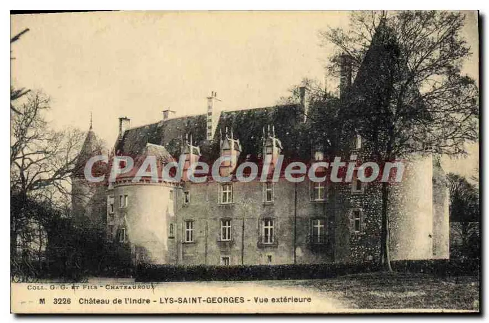 Schloss der Indre — LYS-SAINT-GEORGES — Außenansicht — Coll. G. G. et Fils - Châteauroux - Vorderseite