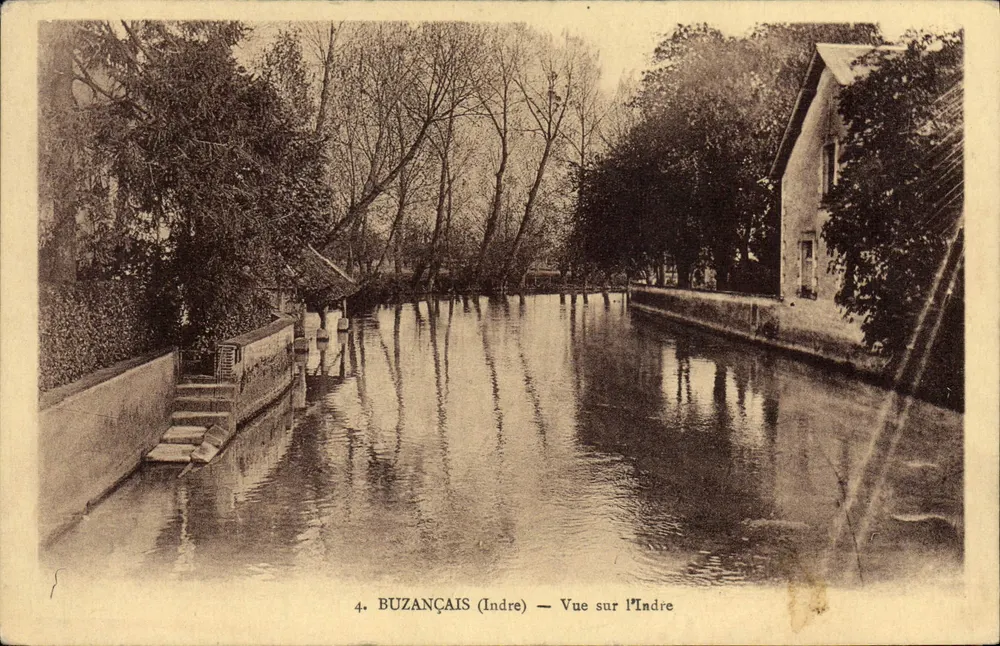 Buzançais (Indre) — Vista sobre o Indre - Frente