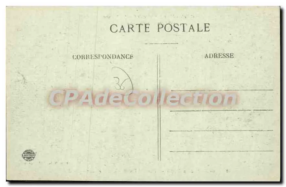 Die Ufer der Creuse — GARGILELLESSE — Das Hotel George Sand — Verleger G. G. Châteauroux, n° 4048 - Rückseite