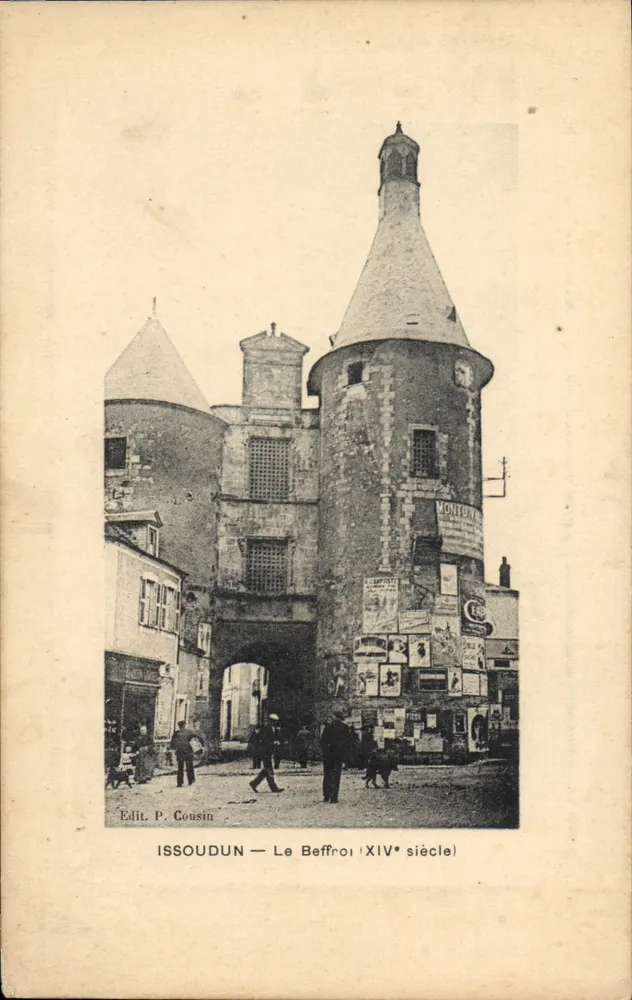 Issoudun — Le Beffroi (XIVe siècle) — Edit. P. Cousin - Recto