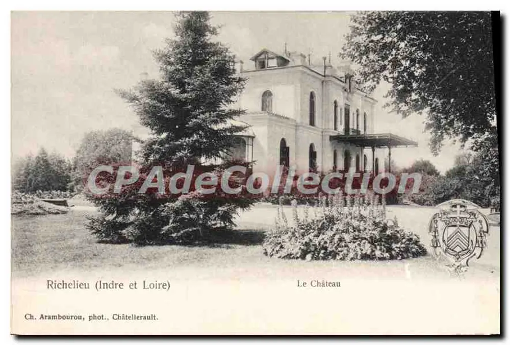 Richelieu (Indre e Loire) — O Castelo — Ch. Arambourou, fot., Châtellerault - Frente