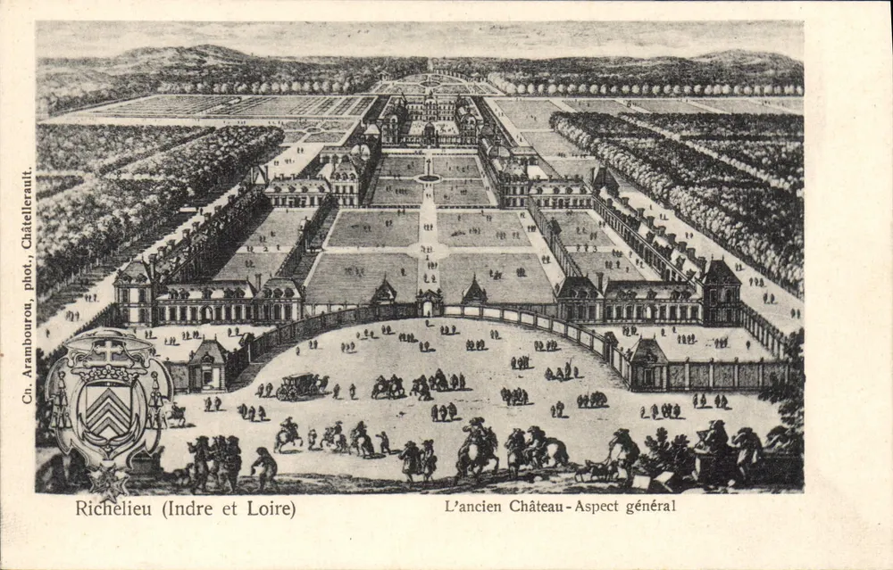 Richelieu (Indre e Loire) — O antigo Castelo - Aspecto geral — Ch. Arambourou, fot. Châtellerault - Frente