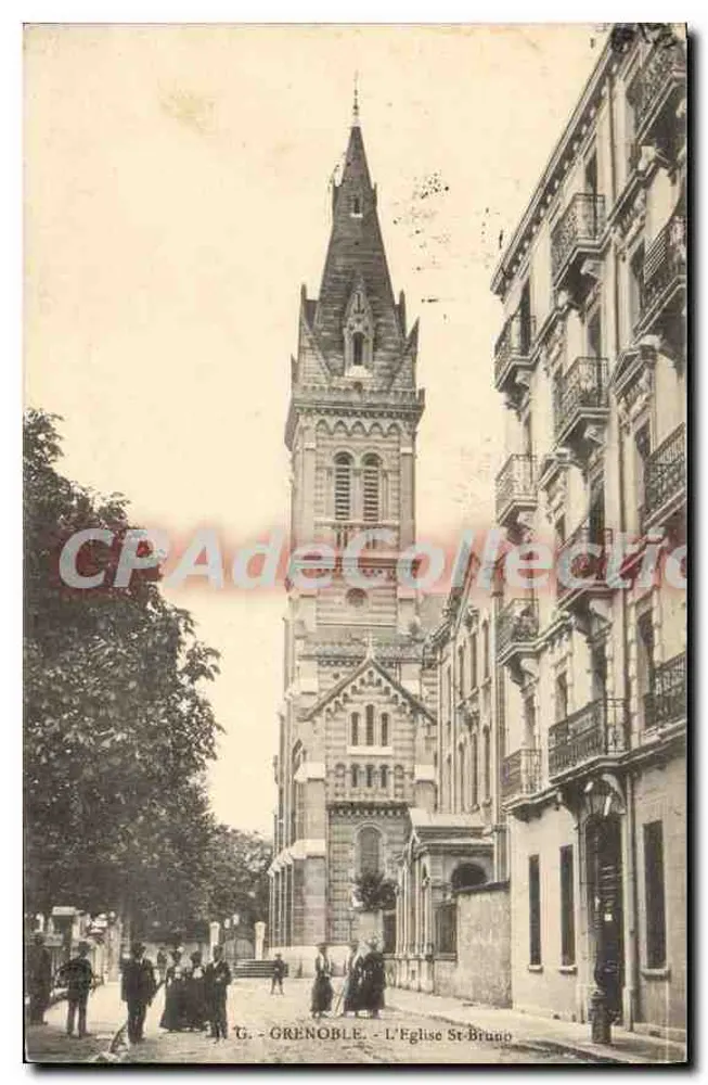 Grenoble - A Igreja de São Brice — G. Grenoble, editor desconhecido, número de série não visível - Frente
