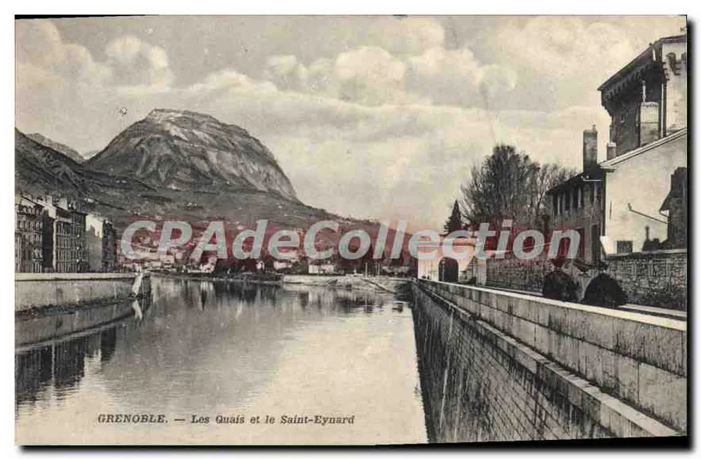 Grenoble — Les Quais e o Saint-Eynard — CPAdeCollection - Frente