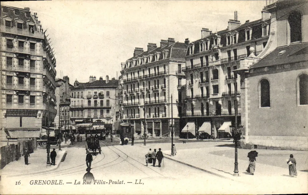 Grenoble — Straße Felix-Poulat — LL, Nr. 16 - Vorderseite
