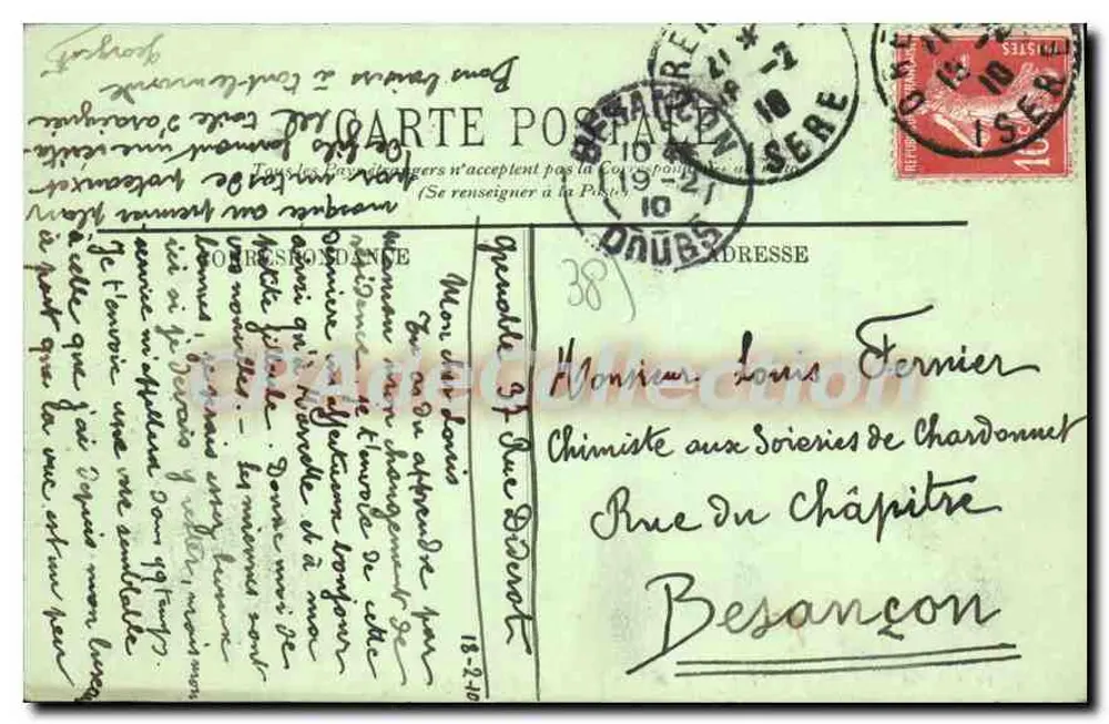 Grenoble — O Drac e o Moucheron (1.906 metros) — LL - Verso