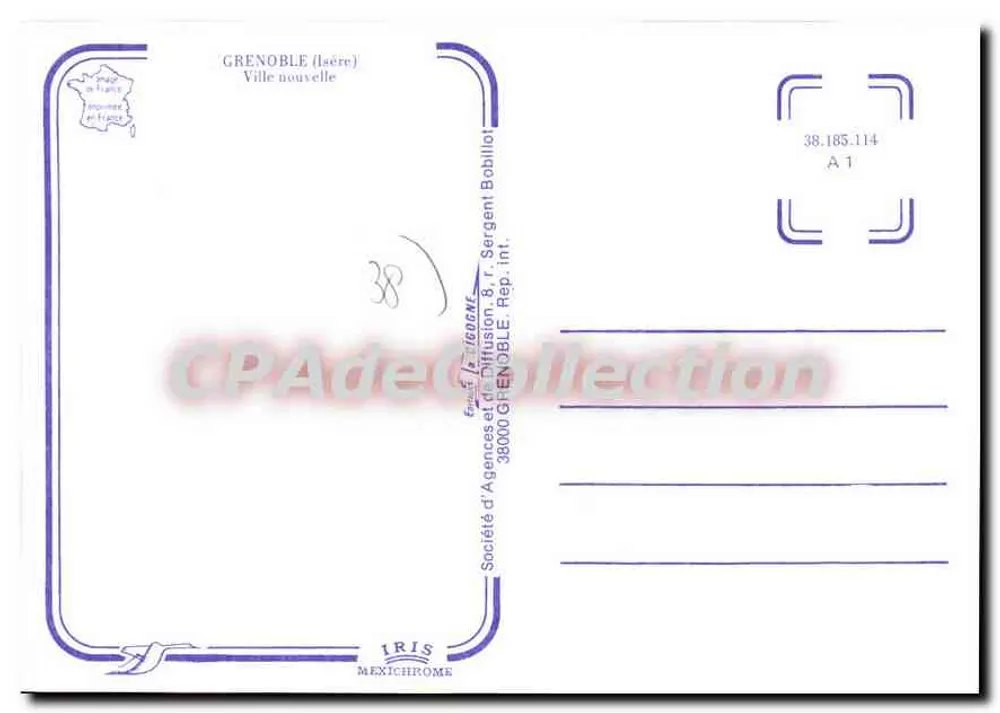 Grenoble (laère) — Cidade nova — IRIS Mexichrome - Verso