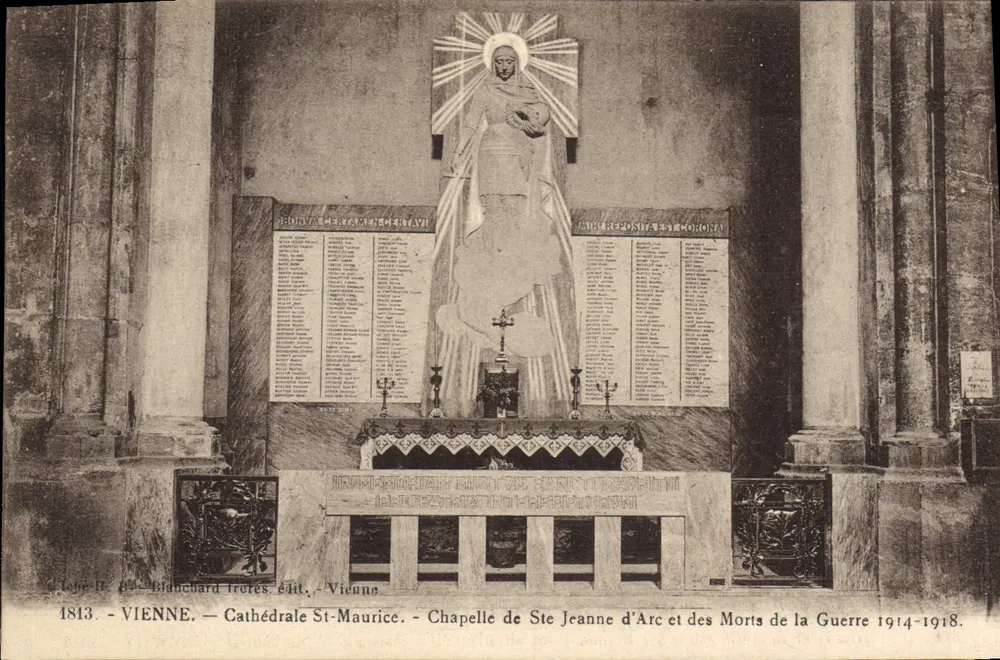 Kathedrale St-Maurice — Kapelle der hl. Johanna von Arc und der Toten des Krieges 1914-1918 — Blanchard Frères, Verlag, Vienne - Vorderseite