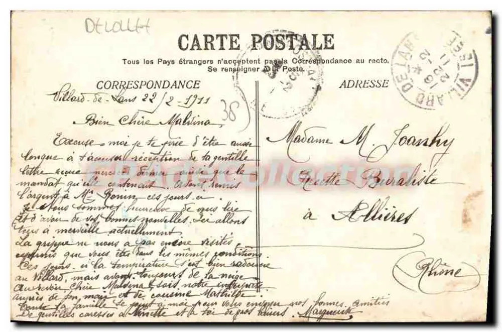 Villard-de-Lans - Platz de la Nation - Hotel de la Poste Imbert - Rückseite